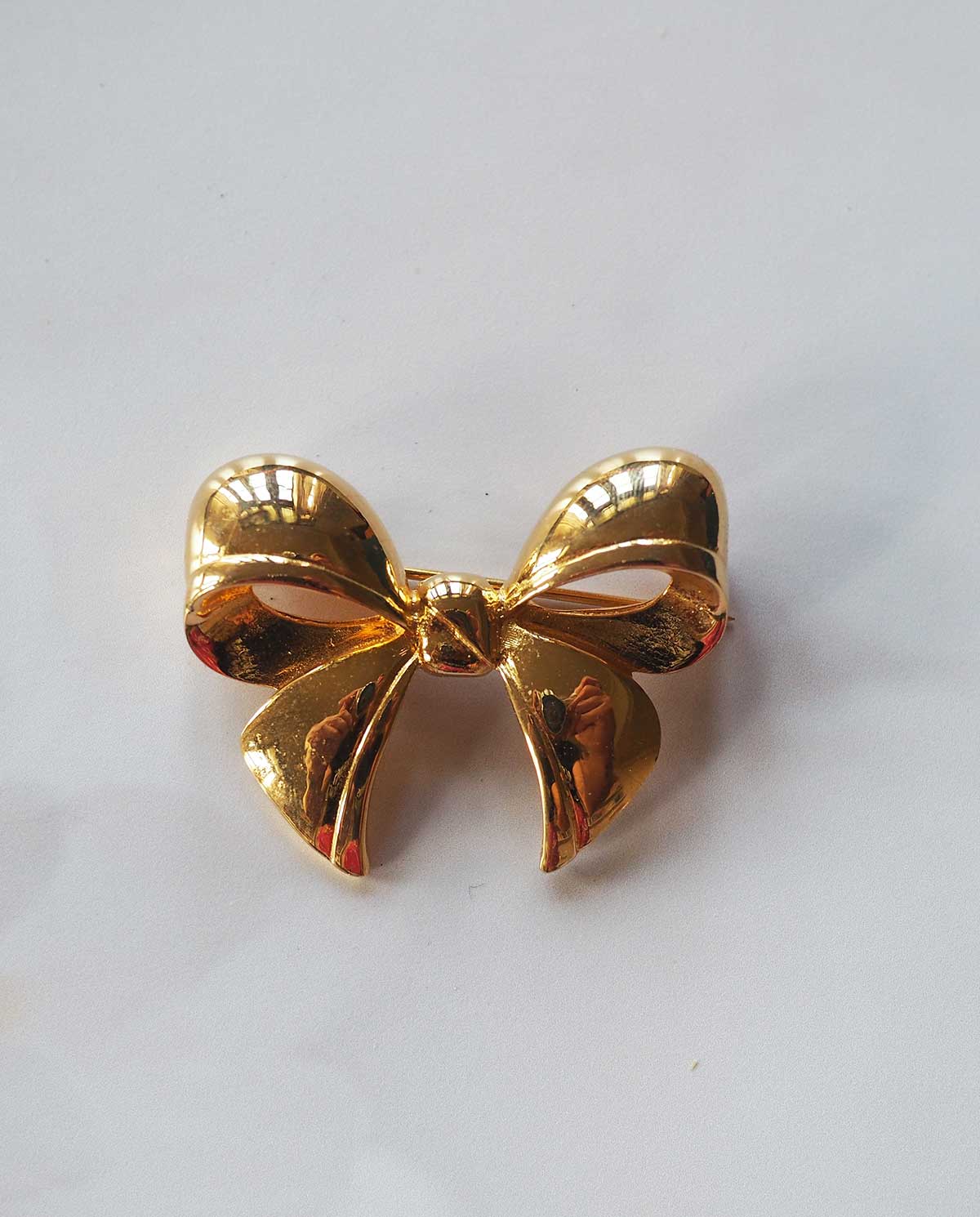 LIA Signed Bow Brooch