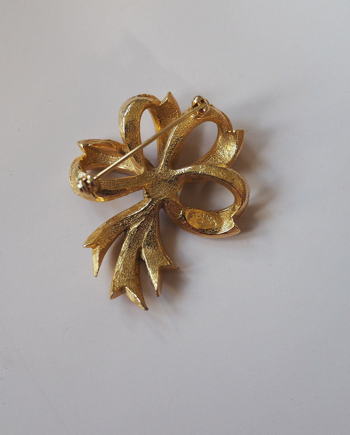 St. Labre Signed Bow Brooch