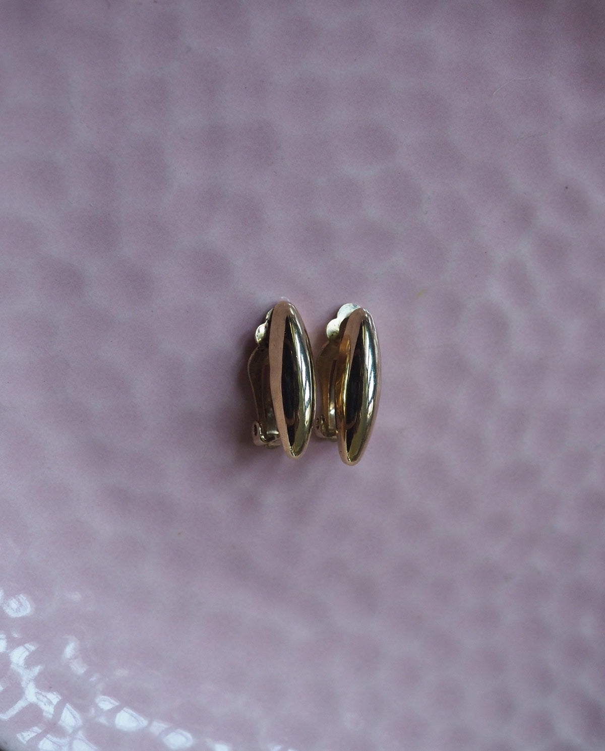 Minimalist Gold Tone Clip Ons