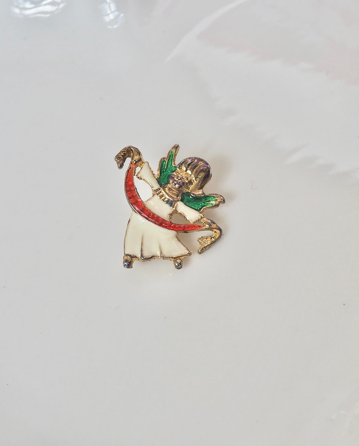 Mini Christmas Angel Brooch