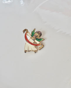 Mini Christmas Angel Brooch