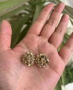Load image into Gallery viewer, Beige Stoned Earrings

