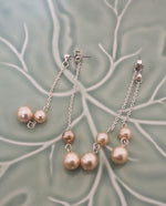 Load image into Gallery viewer, Beige Pearl Drop Earrings
