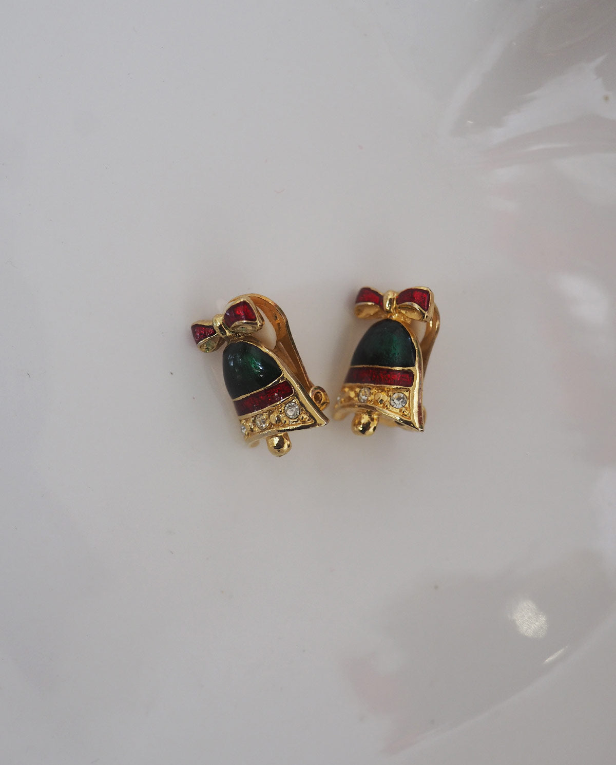 Christmas Bells Clip On Earrings