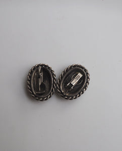 Black Stone Earrings