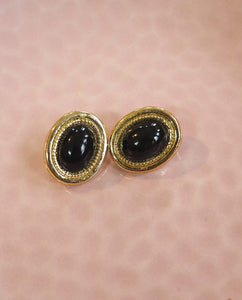 Black Beaded Clip Ons
