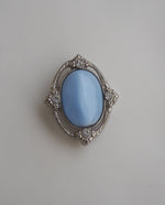 Load image into Gallery viewer, Powder Blue Cabochon Brooch
