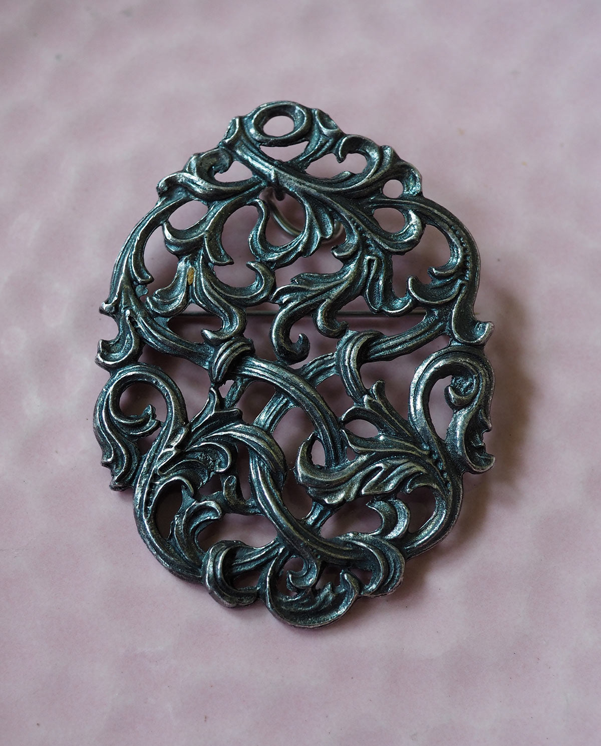 Bronze Tone Abstract Statement Brooch/Pendant