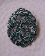 Load image into Gallery viewer, Bronze Tone Abstract Statement Brooch/Pendant
