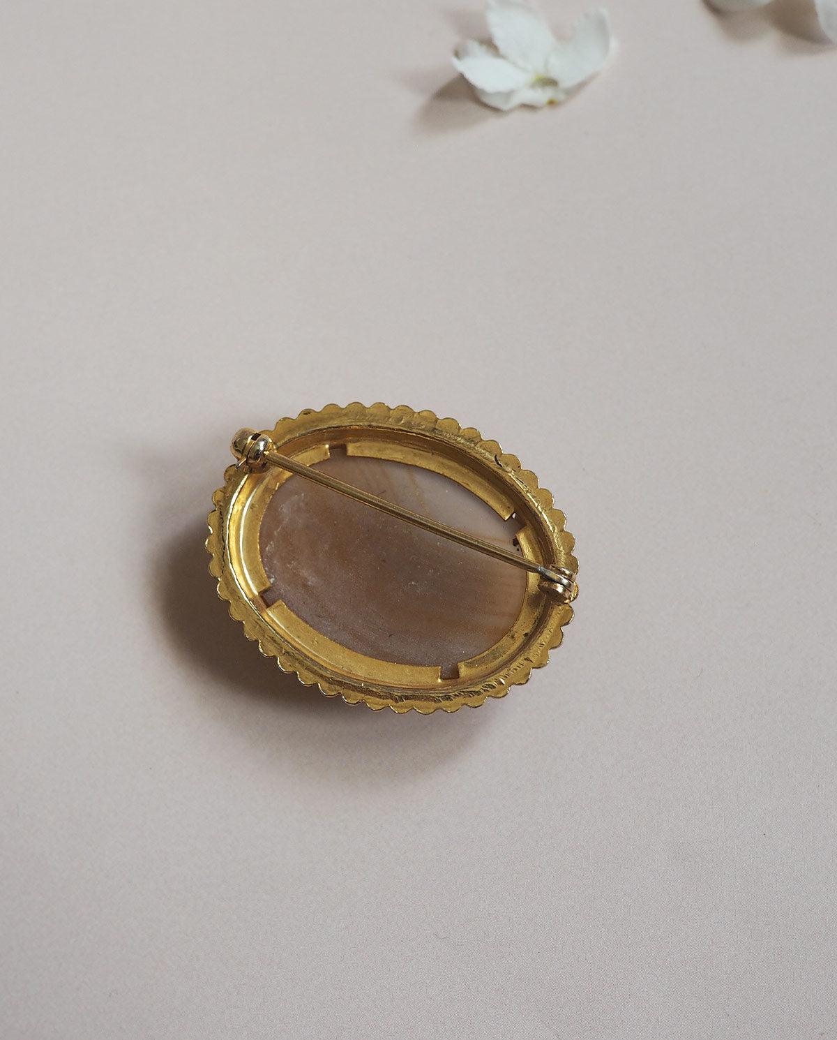 Caramel Cabochon Brooch