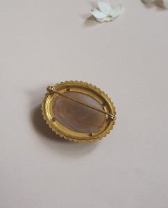 Caramel Cabochon Brooch