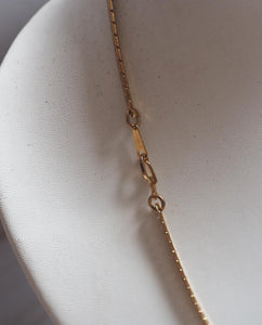 Gold Tone Rhinestone Pendant Necklace