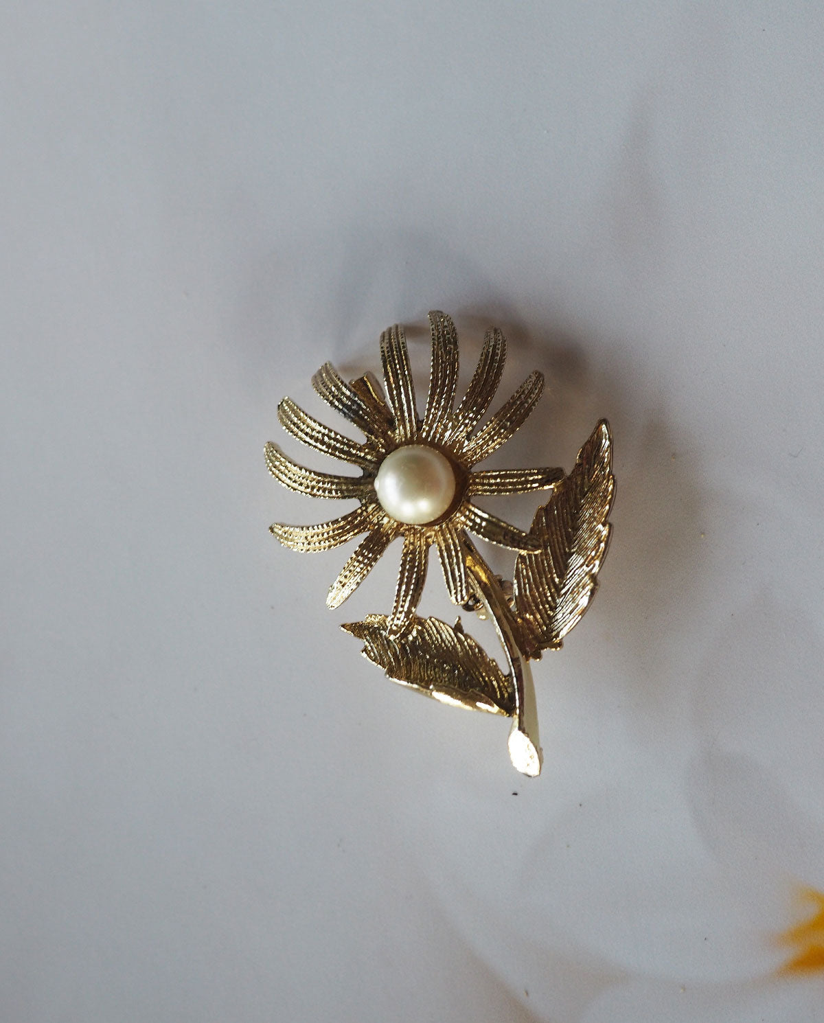 Daisy Pearl Brooch