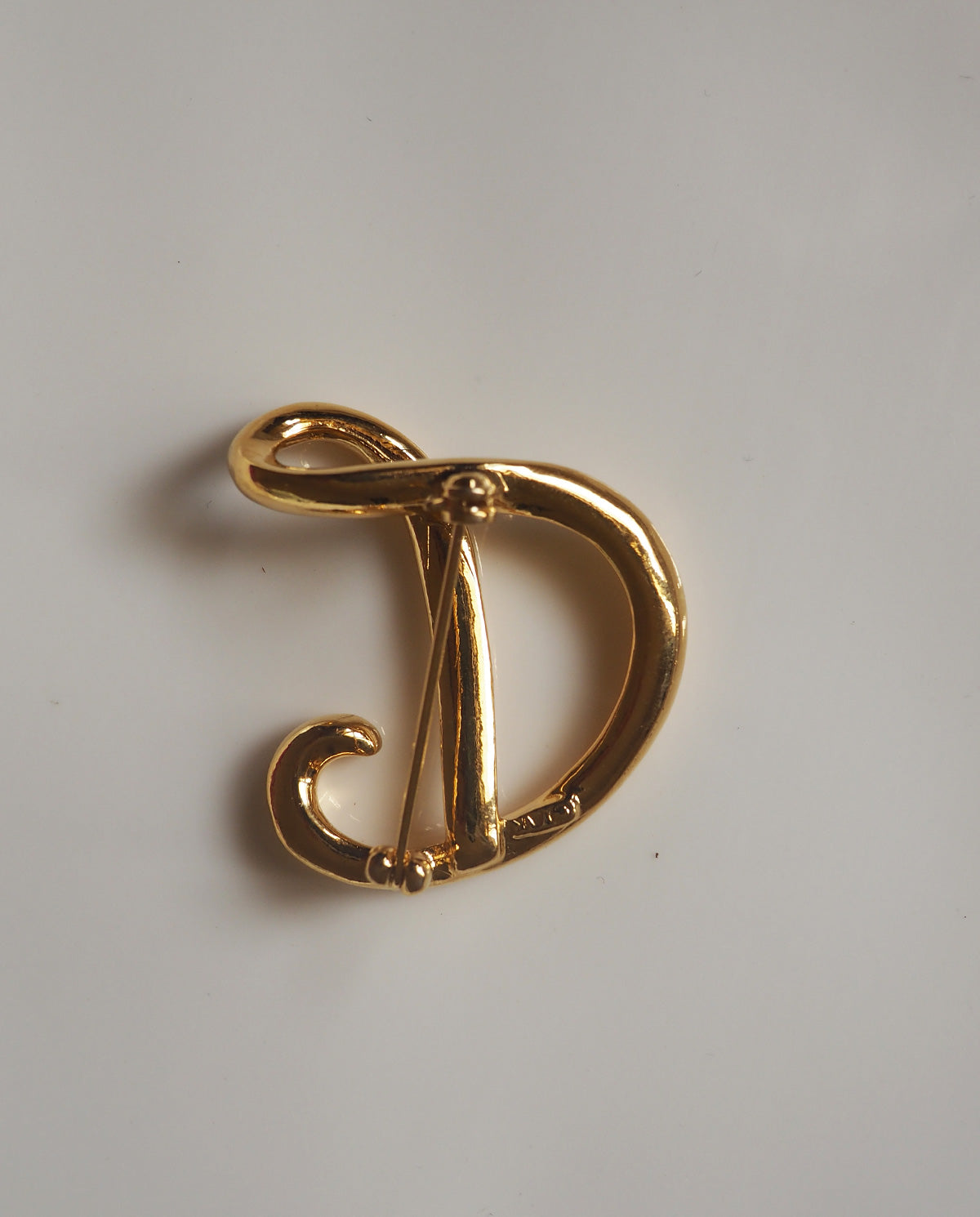 Anne Klein Signed "D" Brooch