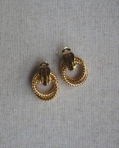 Gold Tone Door Knocker Clip Ons