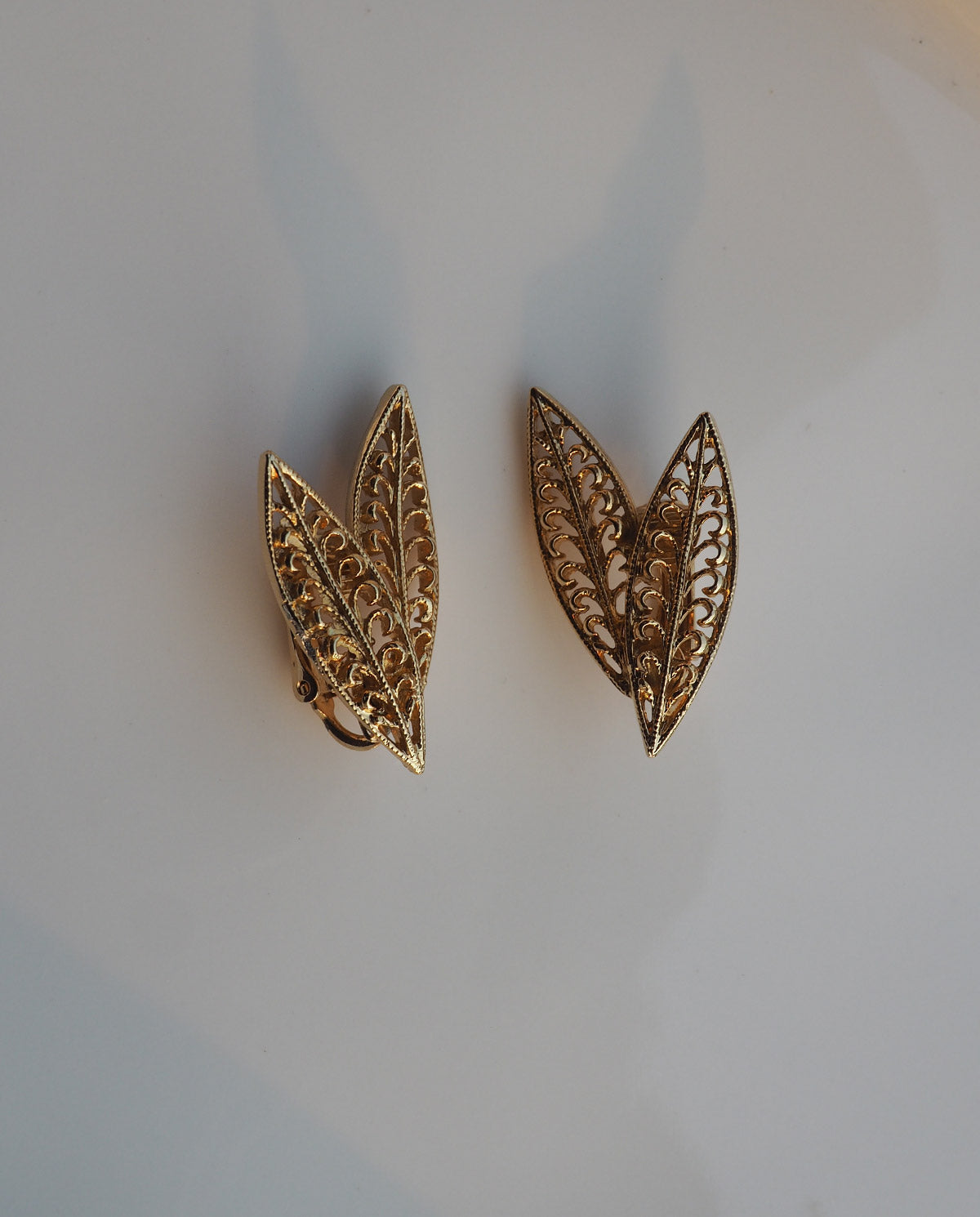 Filigree Leaf Earrings