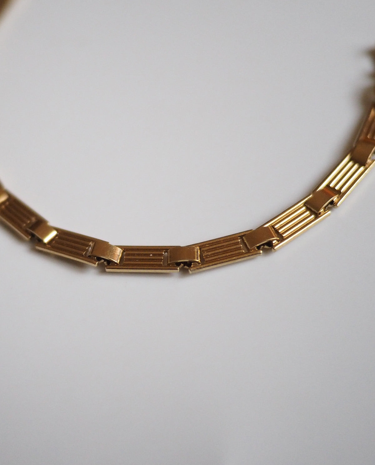 Gold Tone Minimalist Vintage Bracelet