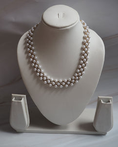 Faux Pearl Choker Necklace