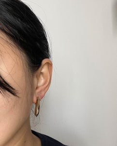Half Hoops Gold Tone Clip Ons