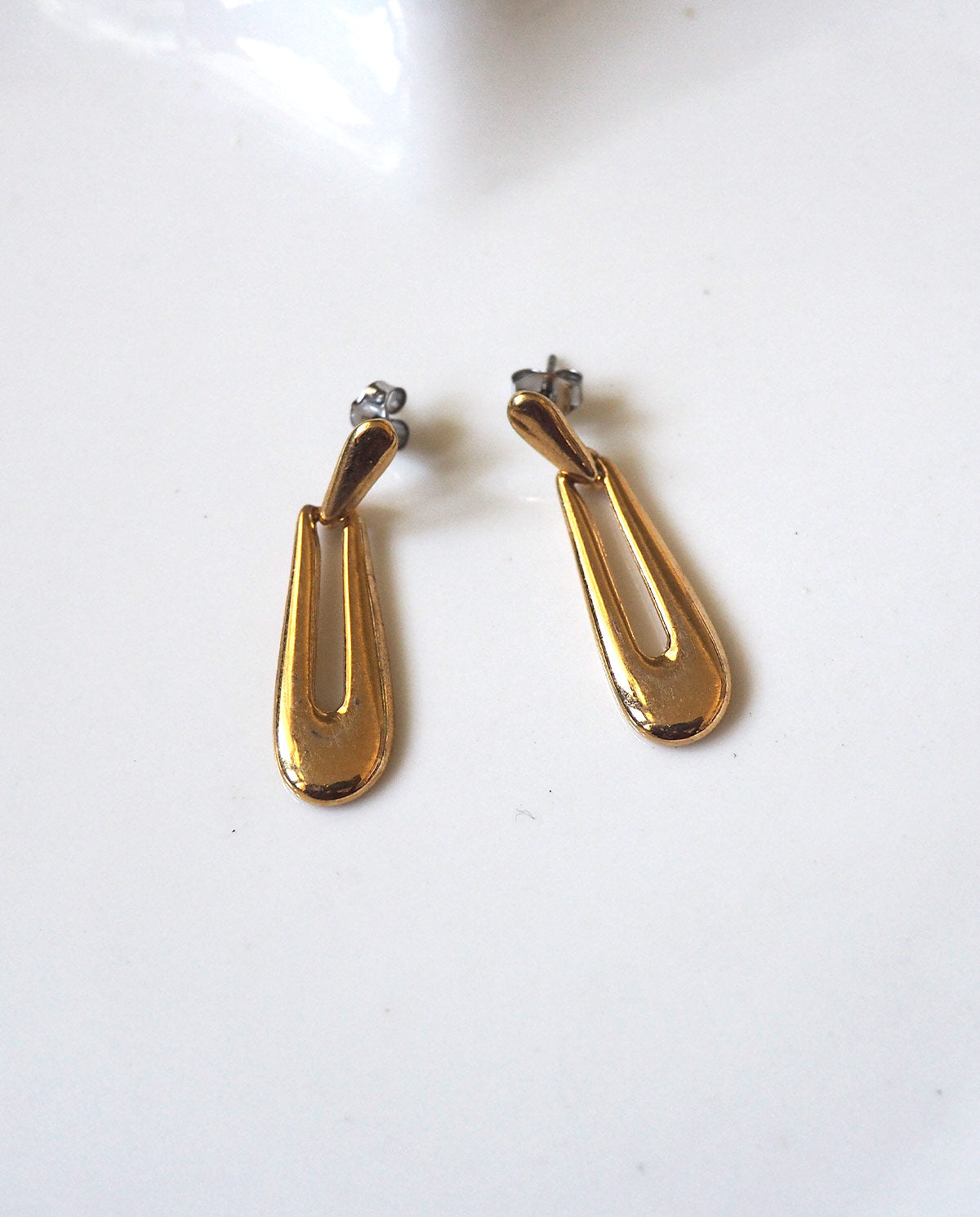 Gold Tone Dangle Earrings