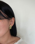 Load image into Gallery viewer, Lime Yellow Enamel Clip Ons
