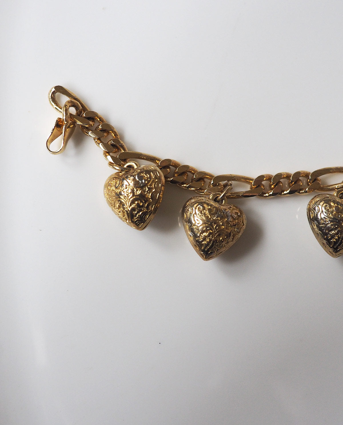 Gold Tone Hearts Bracelet