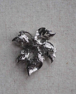 Load image into Gallery viewer, Silver Tone Autumn Leaf Brooch
