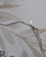 Load image into Gallery viewer, LBVY Signed Silver Rhinestone Necklace
