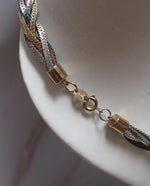 Load image into Gallery viewer, Korea Signed Multi-tone Braided Necklace
