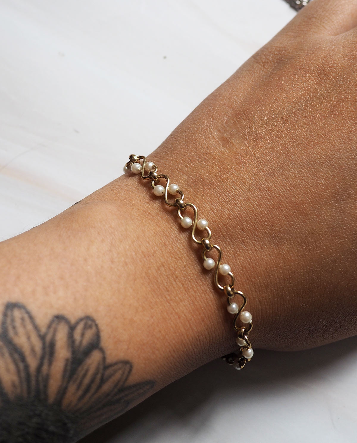 Napier Gold Tone Pearl Bracelet and Necklace set