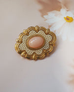 Load image into Gallery viewer, Pearl Pink Enamel Brooch
