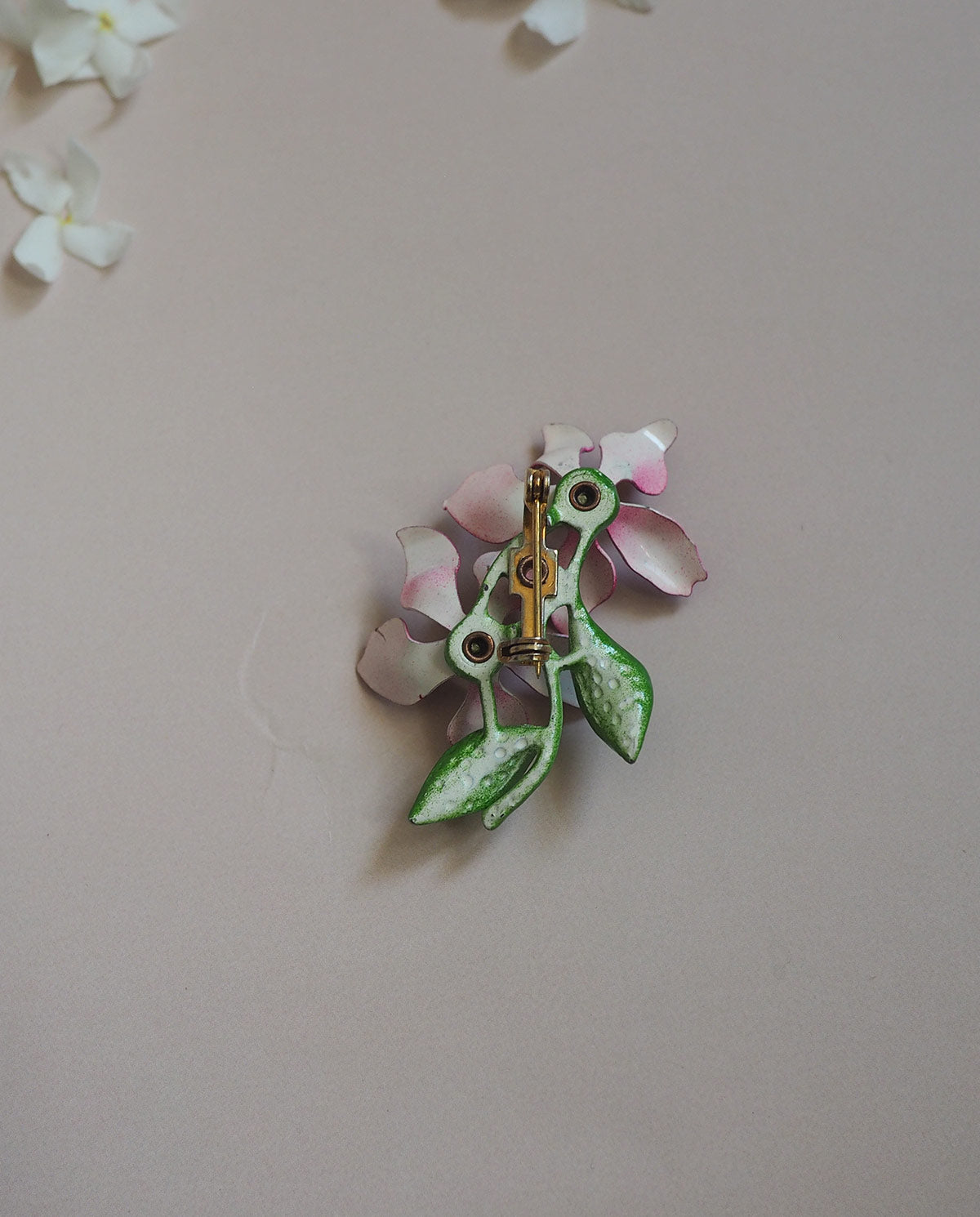 Pink Flower Brooch