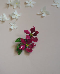 Pink Flower Brooch