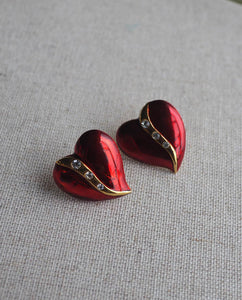 2005 Red Heart Earrings
