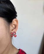 Load image into Gallery viewer, Christmas Bow Clip On Earring
