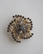 Load image into Gallery viewer, Spiral Flower Rhinestone Brooch
