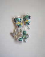 Load image into Gallery viewer, Napier Signed Silver Tone Butterfly Brooch
