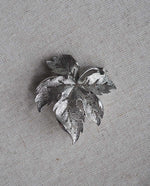 Load image into Gallery viewer, Silver Tone Autumn Leaf Brooch
