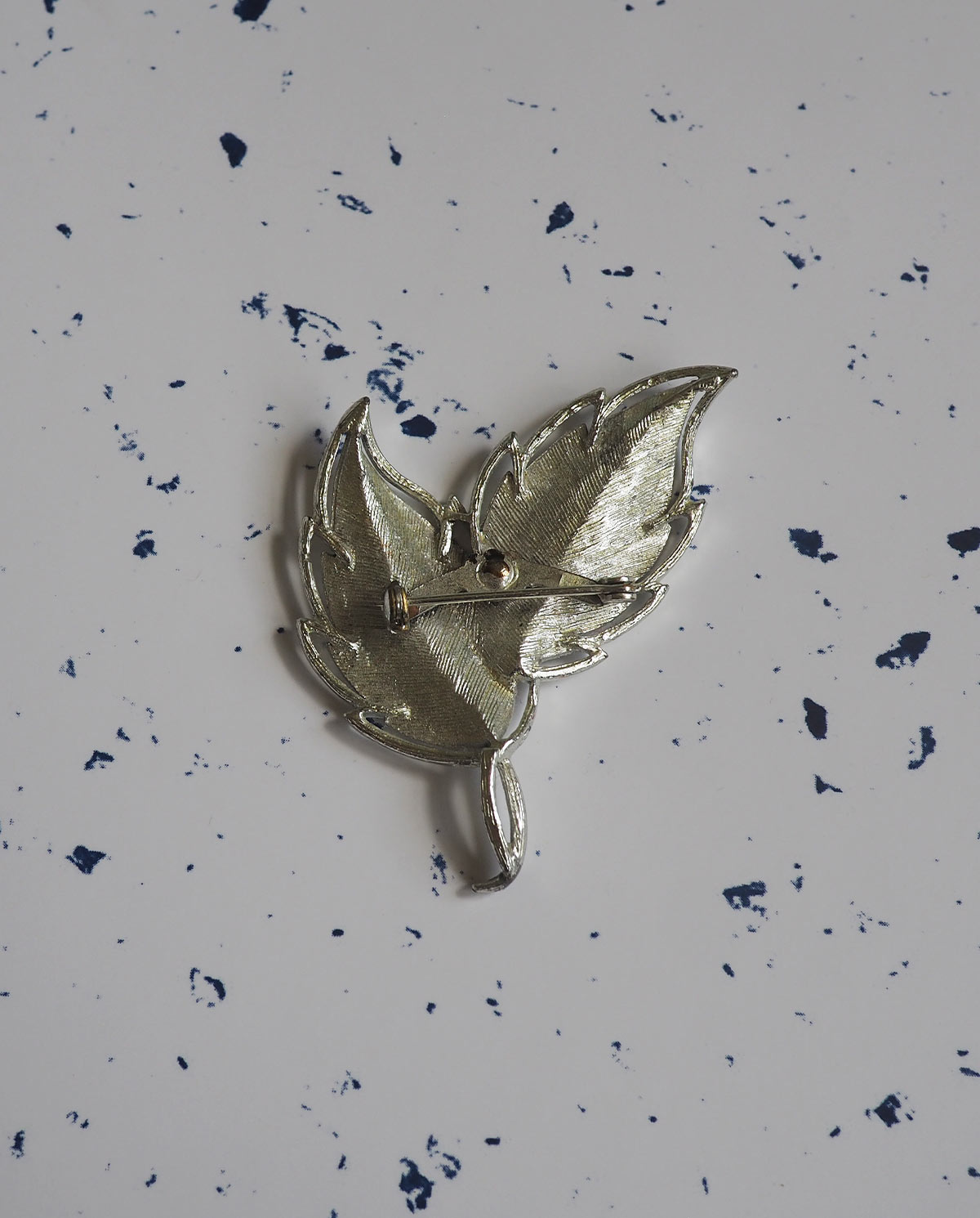 Silver Leaf Brooch