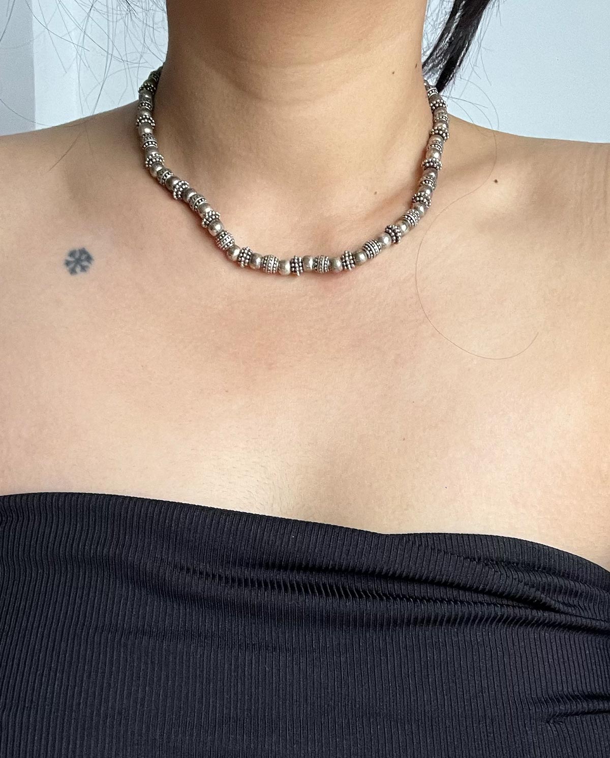 Napier Silver Tone Statement Necklace