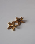 Load image into Gallery viewer, Gold Tone Star Clip Ons
