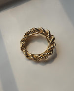 Load image into Gallery viewer, Gold Tone Rope Scarf Clip
