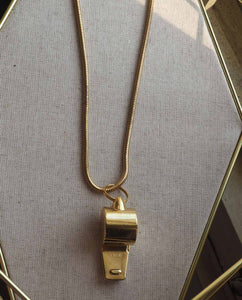 Brass Whistle Chain