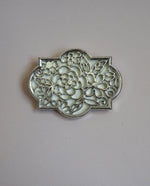 Load image into Gallery viewer, Large Silver Floral FIligree Brooch
