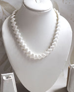 Load image into Gallery viewer, Trifari Signed White Beaded Necklace
