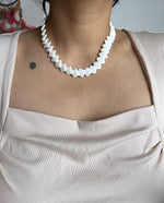 Load image into Gallery viewer, Trifari Signed White Beaded Necklace
