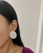 Load image into Gallery viewer, White Statement Earrings
