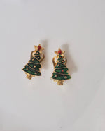 Load image into Gallery viewer, Christmas Tree Clip On Earrings #1
