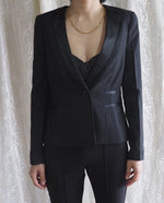 Load image into Gallery viewer, ASOS Black Single Button Tuxedo Pant Suit3
