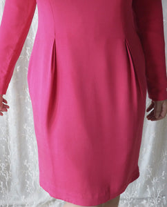Pink-Embroidered-Silk-Dress 4